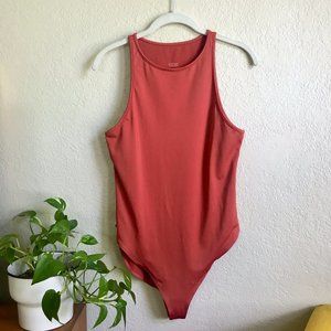 Girlfriend Collective Lily Bodysuit Red Ochre